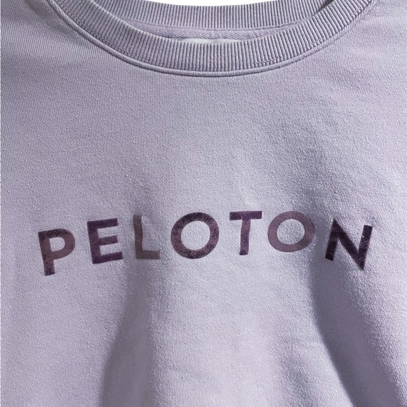 Peloton Light Purple Lilac Pull Over Crew Neck Sweatshirt | Women Size Large - Picture 3 of 7